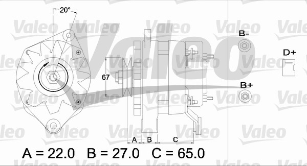 Valeo Alternator/Dynamo 436247