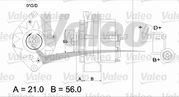 Alternator/Dynamo Valeo 436297
