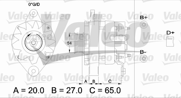 Valeo Alternator/Dynamo 436309