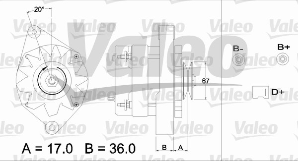 Valeo Alternator/Dynamo 436320