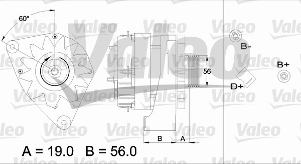 Valeo Alternator/Dynamo 436343