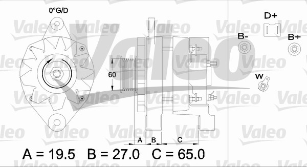 Valeo Alternator/Dynamo 436372