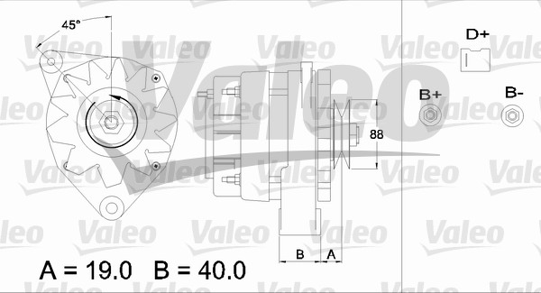 Valeo Alternator/Dynamo 436373