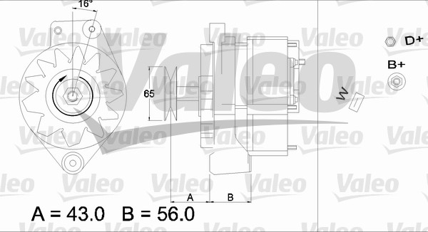 Valeo Alternator/Dynamo 436400