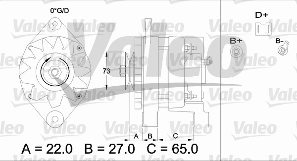 Valeo Alternator/Dynamo 436453