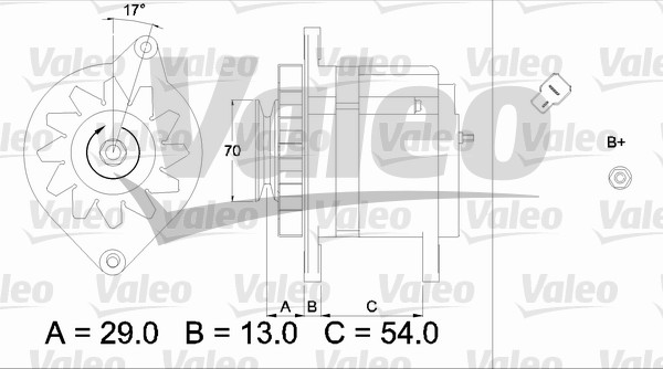 Valeo Alternator/Dynamo 436501