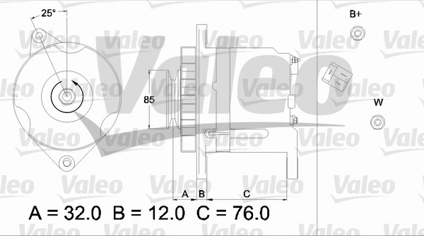 Valeo Alternator/Dynamo 436513