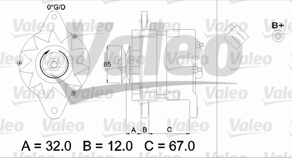 Valeo Alternator/Dynamo 436525