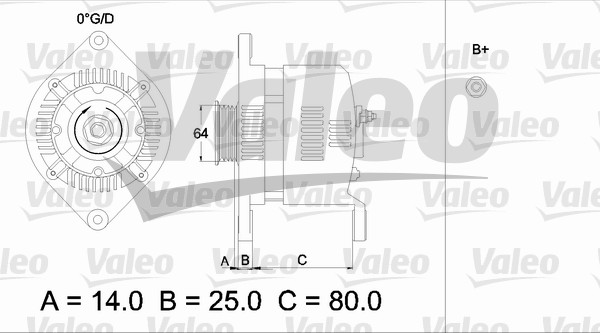 Valeo Alternator/Dynamo 436529