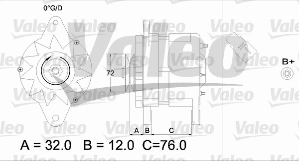 Valeo Alternator/Dynamo 436535