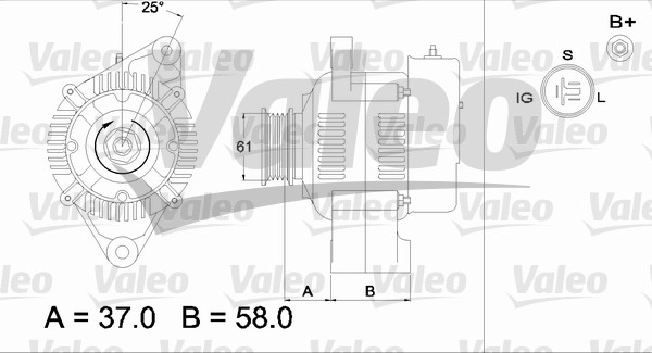 Valeo Alternator/Dynamo 436538