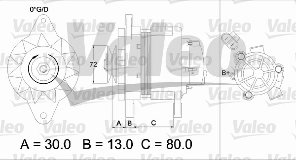 Valeo Alternator/Dynamo 436546