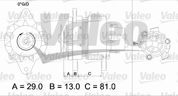 Valeo Alternator/Dynamo 436550