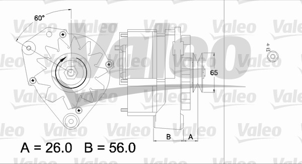 Valeo Alternator/Dynamo 436576