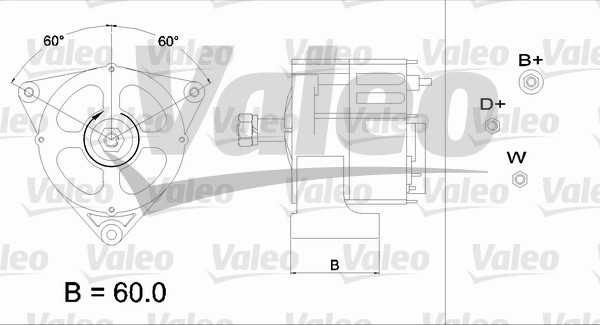 Valeo Alternator/Dynamo 436589