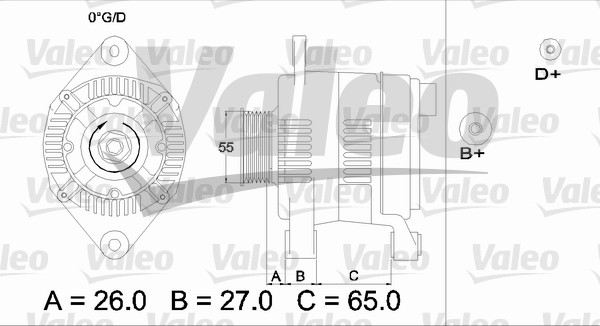 Valeo Alternator/Dynamo 436636