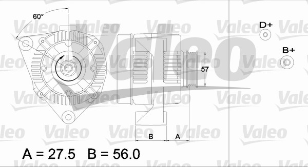 Valeo Alternator/Dynamo 436678