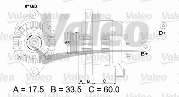 Valeo Alternator/Dynamo 436684