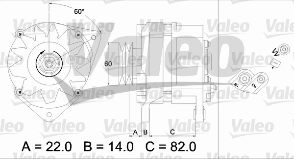 Valeo Alternator/Dynamo 436690