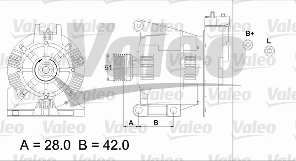 Valeo Alternator/Dynamo 436732