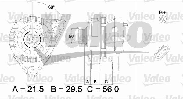 Valeo Alternator/Dynamo 436753