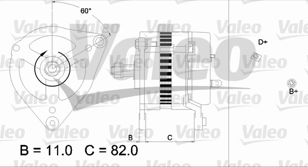 Valeo Alternator/Dynamo 437019