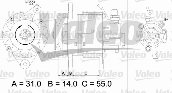 Valeo Alternator/Dynamo 437145