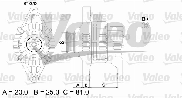 Valeo Alternator/Dynamo 437151