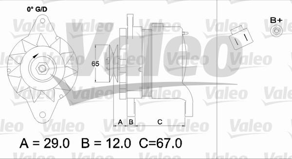 Valeo Alternator/Dynamo 437161