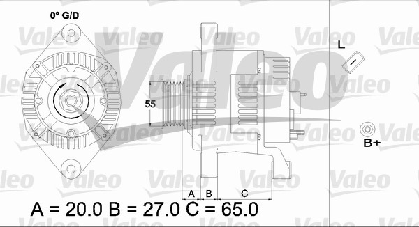 Valeo Alternator/Dynamo 437183