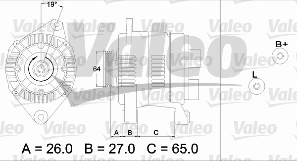 Alternator/Dynamo Valeo 437206