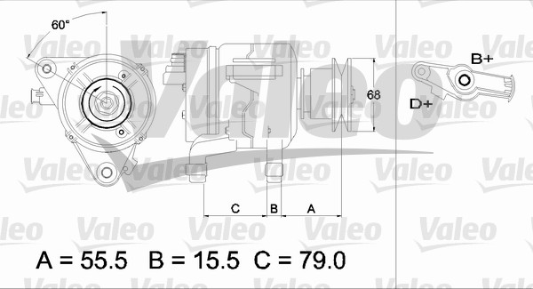 Alternator/Dynamo Valeo 437218