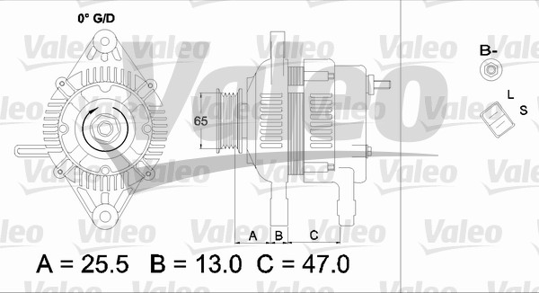 Valeo Alternator/Dynamo 437333