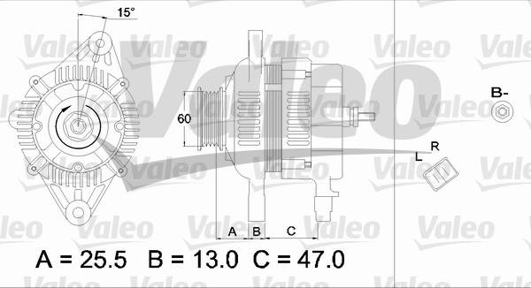 Valeo Alternator/Dynamo 437337