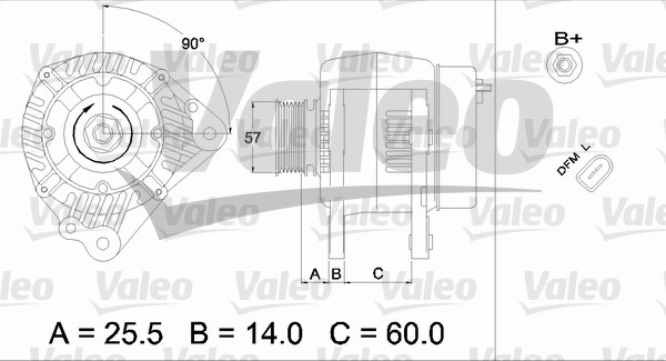 Valeo Alternator/Dynamo 437401