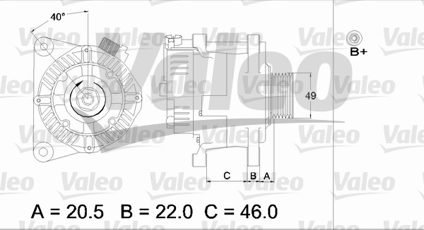 Valeo Alternator/Dynamo 437409