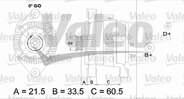 Valeo Alternator/Dynamo 437422