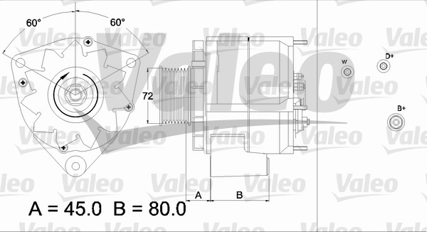 Valeo Alternator/Dynamo 437442