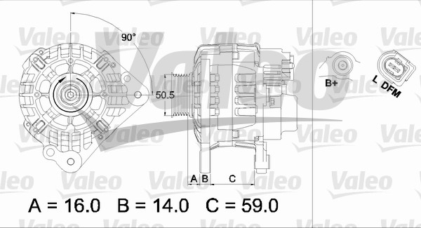 Valeo Alternator/Dynamo 437444