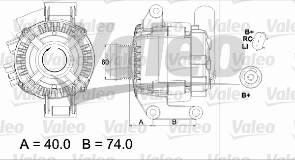 Valeo Alternator/Dynamo 437448
