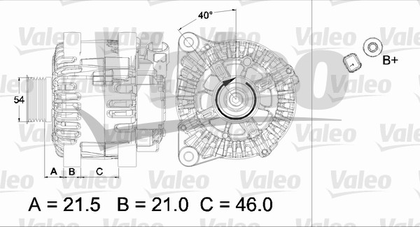 Valeo Alternator/Dynamo 437457