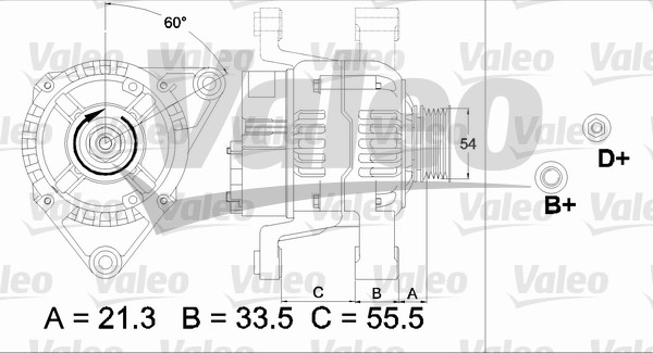 Valeo Alternator/Dynamo 437466