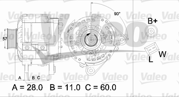 Valeo Alternator/Dynamo 437477