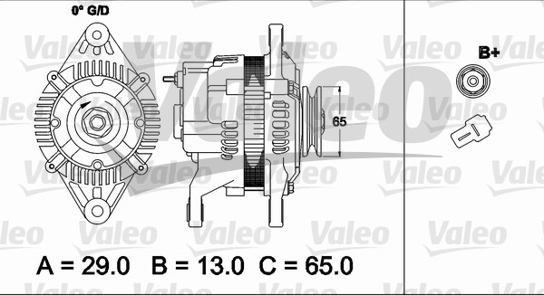 Valeo Alternator/Dynamo 437490