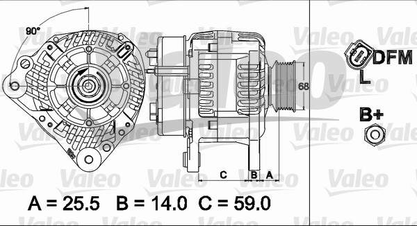 Valeo Alternator/Dynamo 437513