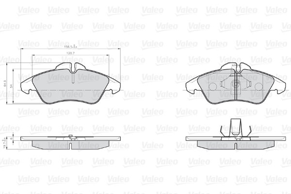 Valeo Remblokset 872576