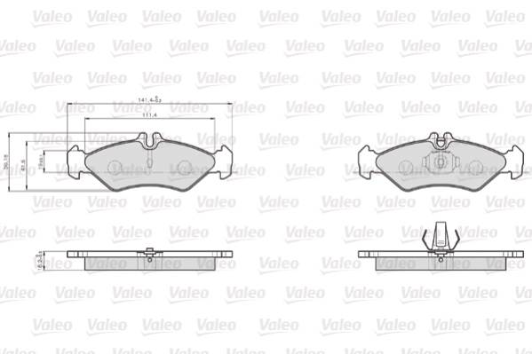 Remblokset Valeo 872621