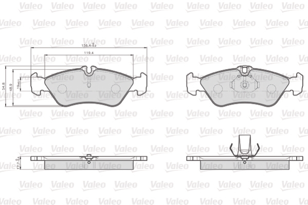 Remblokset Valeo 872661