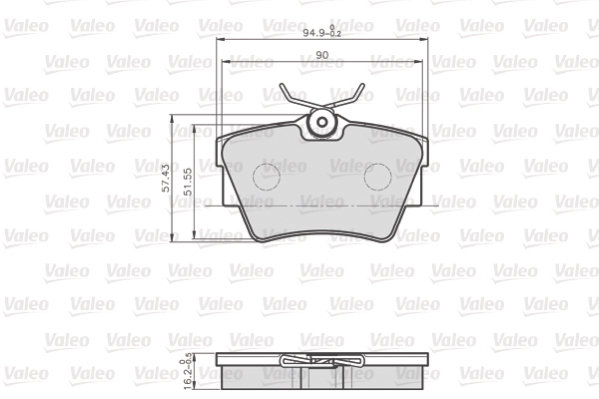 Valeo Remblokset 872748