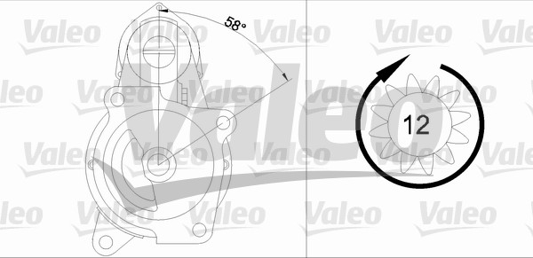 Starter Valeo 455503